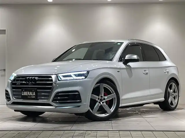 アウディ ＳＱ５ 愛知県 2018(平30)年 3.8万km グレイシアホワイトメタリック マトリクスＬＥＤ　/バーチャルコクピット　/アシスタンスＰＫＧ　/エンブレムブラック　/ＭＭＩナビゲーション　/Ｂｌｕｅｔｏｏｔｈ　/バックカメラ　/アウディプレセンス/ＡＣＣ　/ＬＫＡ　/ＬＤＷ　/ＢＳＭ　/ドライブレコーダー/ETC２．０/プッシュスタート/アイドリングストップ/ウィンカーミラー