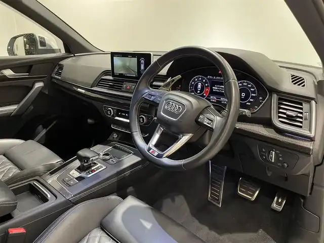 アウディ ＳＱ５ 愛知県 2018(平30)年 3.8万km グレイシアホワイトメタリック マトリクスＬＥＤ　/バーチャルコクピット　/アシスタンスＰＫＧ　/エンブレムブラック　/ＭＭＩナビゲーション　/Ｂｌｕｅｔｏｏｔｈ　/バックカメラ　/アウディプレセンス/ＡＣＣ　/ＬＫＡ　/ＬＤＷ　/ＢＳＭ　/ドライブレコーダー/ETC２．０/プッシュスタート/アイドリングストップ/ウィンカーミラー