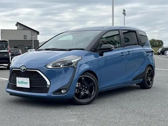トヨタ シエンタ ハイブリッド G セーフティエディションⅡ 奈良県 2021(令3)年 1.5万km グレイッシュブルー 純正9インチナビ（NSZT-Y68T）/（フルセグ/BT/CD/DVD）/レーダークルーズコントロール/バックカメラ/前後コーナーセンサー/プリクラッシュセーフティ/レーンキープアシスト/両側パワースライドドア/前席シートヒーター/前方ドライブレコーダー/ETC/オートライト/ステアリングスイッチ/ADVAN Racing17インチAW