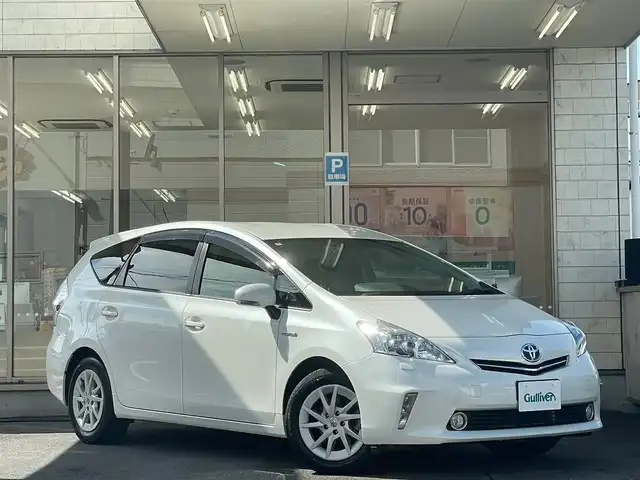 トヨタ プリウス α G 愛知県 2012(平24)年 13.7万km ホワイトパールクリスタルシャイン /当店買取/禁煙/1オーナー/5人乗り//純正ナビNHZD-W62G//HDD/CD/フルセグTV/SD/ Bluetooth//バックカメラ//LEDヘッド/Aライト//クルーズコントロール//カーテンエアバック//ビルトインETC//リヤスポ//保証書/取説/スペアキー//純正Fマット/ドアバイザー//H25/26/28/29/30/31年//R/1/2/3/4/5/6/7年ディーラー記録簿あり