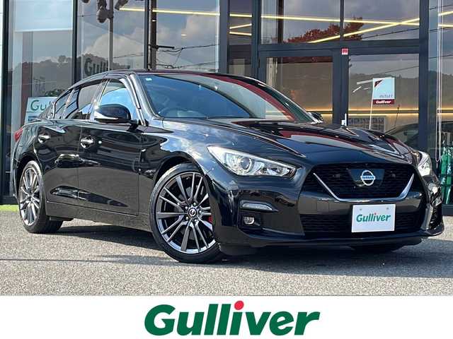 日産 スカイライン 400R 大阪府 2020(令2)年 1.9万km スーパーブラック 全方位カメラ/レーダークルーズコントロール/黒革シート/パドルシフト/シートヒーター/CD/DVD /Bluetooth /フルセグTV /TVキャンセラー/ETC2.0/ドライブレコーダー /純正アルミホイール/衝突軽減システム/横滑り防止装置/オートライト/LEDヘッドライト/ABS