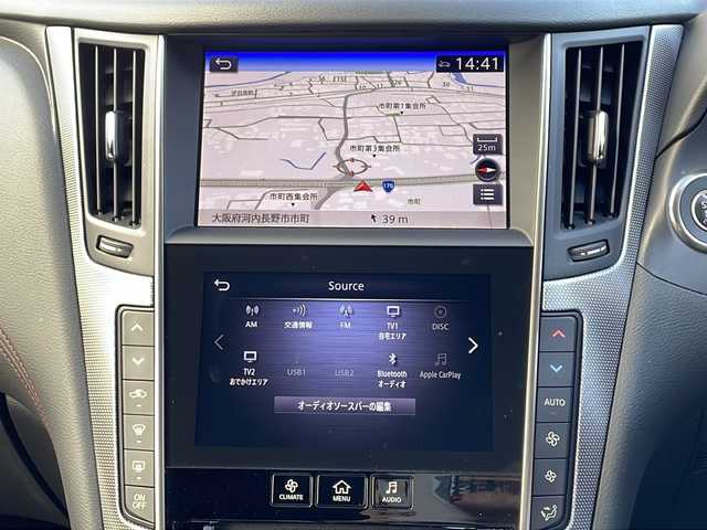 日産 スカイライン 400R 大阪府 2020(令2)年 1.9万km スーパーブラック 全方位カメラ/レーダークルーズコントロール/黒革シート/パドルシフト/シートヒーター/CD/DVD /Bluetooth /フルセグTV /TVキャンセラー/ETC2.0/ドライブレコーダー /純正アルミホイール/衝突軽減システム/横滑り防止装置/オートライト/LEDヘッドライト/ABS