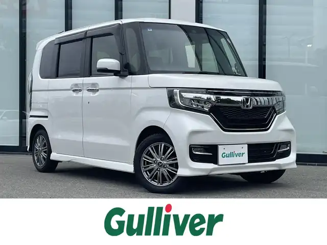 ホンダ Ｎ ＢＯＸ カスタム G L ターボ ホンダセンシング 大阪府 2019(平31)年 6万km プラチナホワイトパール 純正ナビ/   TV/CD/DVD/Bluetooth/バックカメラ/衝突軽減ブレーキ/リアコーナーセンサー/ターボ/両側パワースライドドア　　/レーダークルーズコントロール/レーンキープアシスト　/パドルシフト　/前後ドライブレコーダー/Fang14インチアルミホイール/純正フロアマット/プッシュスタート　/スマートキー　/ビルトインＥＴＣ　/ＬＥＤ