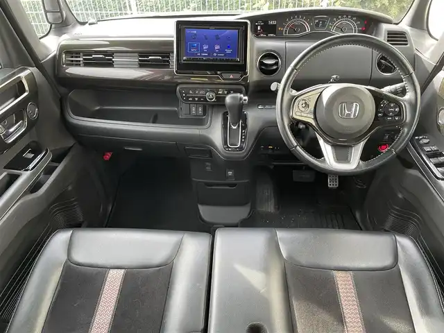 ホンダ Ｎ ＢＯＸ カスタム G L ターボ ホンダセンシング 福島県 2017(平29)年 12.7万km シャイニンググレーM (株)IDOMが運営する【じしゃロン福島店】の自社ローン専用車両になります。こちらは現金またはオートローンご利用時の価格です。自社ローンご希望の方は別途その旨お申付け下さい/社外ナビ（AM/FM/CD/DVD/BT)/バックカメラ/フルセグテレビ/両側パワースライドドア/パドルシフト/クルーズコントロール/ビルトインETC/ステアリングスイッチ/ハーフレザーシート/コーナーセンサー/純正アルミホイール/ホンダセンシング/横滑り防止装置/車線逸脱警報
