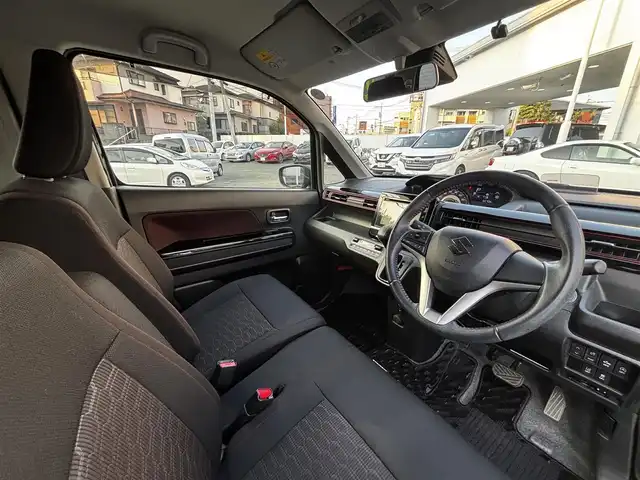 スズキ ワゴンＲ スティングレー HYBRID X 熊本県 2017(平29)年 8.3万km ブルーイッシュブラックパール3 純正ナビ/【フルセグ/CD/DVD/Bluetooth/AUX】/全方位モニター/デュアルカメラブレーキサポート/車線逸脱警報/ヘッドアップディスプレイ/革巻きステアリング/ステアリングリモコン/シートヒーター/オートLEDヘッドライト/フォグランプ/純正14インチアルミホイール/ビルトインETC/アイドリングストップ/純正ドアバイザー