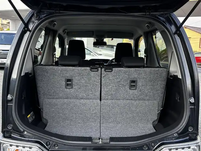 スズキ ワゴンＲ スティングレー HYBRID X 熊本県 2017(平29)年 8.3万km ブルーイッシュブラックパール3 純正ナビ/【フルセグ/CD/DVD/Bluetooth/AUX】/全方位モニター/デュアルカメラブレーキサポート/車線逸脱警報/ヘッドアップディスプレイ/革巻きステアリング/ステアリングリモコン/シートヒーター/オートLEDヘッドライト/フォグランプ/純正14インチアルミホイール/ビルトインETC/アイドリングストップ/純正ドアバイザー