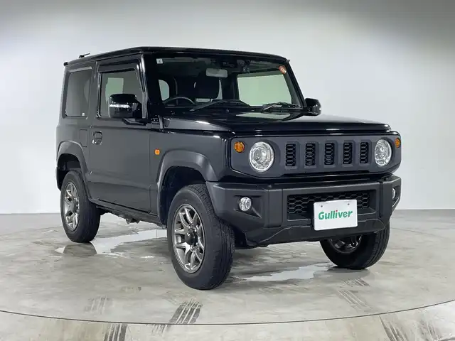 スズキ ジムニー XC 福岡県 2021(令3)年 3.8万km ブルーイッシュブラックパール3 ・社外SDナビ　/（ＡＭ　ＦＭ　ＣＤ　ＤＶＤ　ＳＤ　Ｉｐｏｄ　ＵＳＢ　ＢＴ）　/・バックカメラ　/・ＥＴＣ　/・前後ドラレコ　/・クルコン　/・ワンセグＴＶ　/・背面タイヤ　/・横滑り防止　/・レーンキープ　/・ダウンヒルアシスト　/・衝突軽減/・ヘッドライトウォッシャー/・オートライト/・純正フロアマット/・純正16インチアルミ/・電格ミラー/・バイザー/・取説