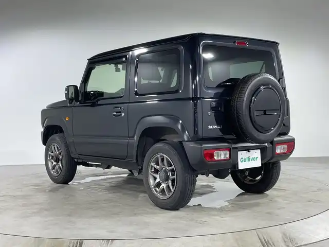 スズキ ジムニー XC 福岡県 2021(令3)年 3.8万km ブルーイッシュブラックパール3 ・社外SDナビ　/（ＡＭ　ＦＭ　ＣＤ　ＤＶＤ　ＳＤ　Ｉｐｏｄ　ＵＳＢ　ＢＴ）　/・バックカメラ　/・ＥＴＣ　/・前後ドラレコ　/・クルコン　/・ワンセグＴＶ　/・背面タイヤ　/・横滑り防止　/・レーンキープ　/・ダウンヒルアシスト　/・衝突軽減/・ヘッドライトウォッシャー/・オートライト/・純正フロアマット/・純正16インチアルミ/・電格ミラー/・バイザー/・取説