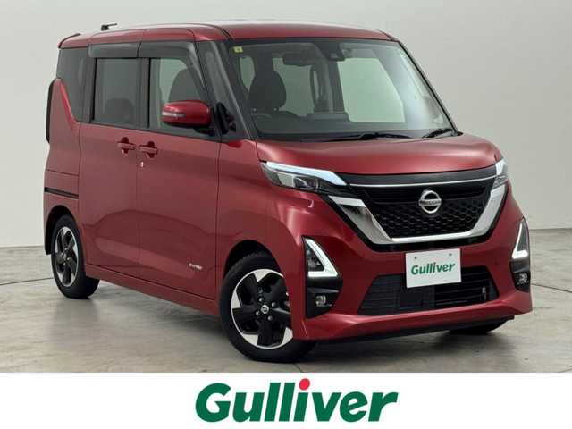 日産 ルークス HWS X プロパイロットED 福岡県 2020(令2)年 1.6万km スパークリングレッドM 純正９型ナビ／フルセグＴＶ　/アラウンドビューモニター　/ナビ連動前後ドラレコ　/プロパイロット　/コーナーセンサー　/エマージェンシーブレーキ　/レーンキープ　/先行車発信お知らせ　/両側電動スライドドア　/ＬＥＤヘッドライト