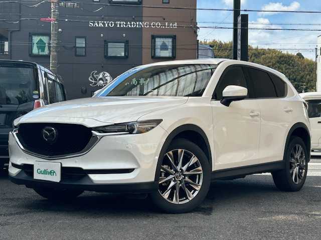 マツダ ＣＸ－５ 25T エクスクルーシブモード 静岡県 2021(令3)年 3.2万km スノーフレイクホワイトパールマイカ ワンオーナー/純正ナビ/フルセグTV/BT/USB/全方位カメラ/BOSEサウンドシステム/黒革シート/前席シートヒーター /前席パワーシート/運転席シートメモリー/パワーバックドア/ステアリングヒーター/衝突軽減ブレーキ/レーンキープアシスト/レーダークルーズコントロール/クリアランスソナー/前後ドライブレコーダー/パドルシフト/LEDヘッドライト/LEDフォグライト/スマートキー×2/保証書/取扱説明書/ナビ取扱説明書/R6点検記録簿有