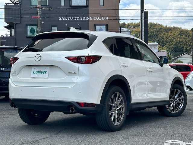 マツダ ＣＸ－５ 25T エクスクルーシブモード 静岡県 2021(令3)年 3.2万km スノーフレイクホワイトパールマイカ ワンオーナー/純正ナビ/フルセグTV/BT/USB/全方位カメラ/BOSEサウンドシステム/黒革シート/前席シートヒーター /前席パワーシート/運転席シートメモリー/パワーバックドア/ステアリングヒーター/衝突軽減ブレーキ/レーンキープアシスト/レーダークルーズコントロール/クリアランスソナー/前後ドライブレコーダー/パドルシフト/LEDヘッドライト/LEDフォグライト/スマートキー×2/保証書/取扱説明書/ナビ取扱説明書/R6点検記録簿有