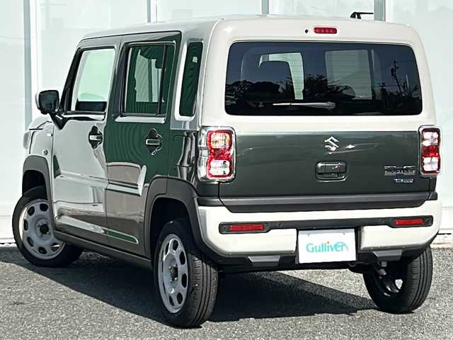 スズキ ハスラー HYBRID G 福岡県 2024(令6)年 0.4万km クールカーキパールメタリック/ソフトベージュメタリック 純正9インチナビ /（Bカメラ、TV、Bluetooth、CD、DVD、AM、FM、USB)/AppleCarPlay/AndroidAuto/全方位カメラ /レーダークルーズコントロール /シートヒーター /LEDヘッドライト /フルセグTV /車線逸脱警報 /ヘッドライトレベライザー/電格ミラー/ステアリングスイッチ