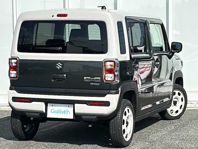 スズキ ハスラー HYBRID G 福岡県 2024(令6)年 0.4万km クールカーキパールメタリック/ソフトベージュメタリック 純正9インチナビ /（Bカメラ、TV、Bluetooth、CD、DVD、AM、FM、USB)/AppleCarPlay/AndroidAuto/全方位カメラ /レーダークルーズコントロール /シートヒーター /LEDヘッドライト /フルセグTV /車線逸脱警報 /ヘッドライトレベライザー/電格ミラー/ステアリングスイッチ