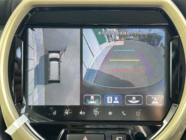 スズキ ハスラー HYBRID G 福岡県 2024(令6)年 0.4万km クールカーキパールメタリック/ソフトベージュメタリック 純正9インチナビ /（Bカメラ、TV、Bluetooth、CD、DVD、AM、FM、USB)/AppleCarPlay/AndroidAuto/全方位カメラ /レーダークルーズコントロール /シートヒーター /LEDヘッドライト /フルセグTV /車線逸脱警報 /ヘッドライトレベライザー/電格ミラー/ステアリングスイッチ