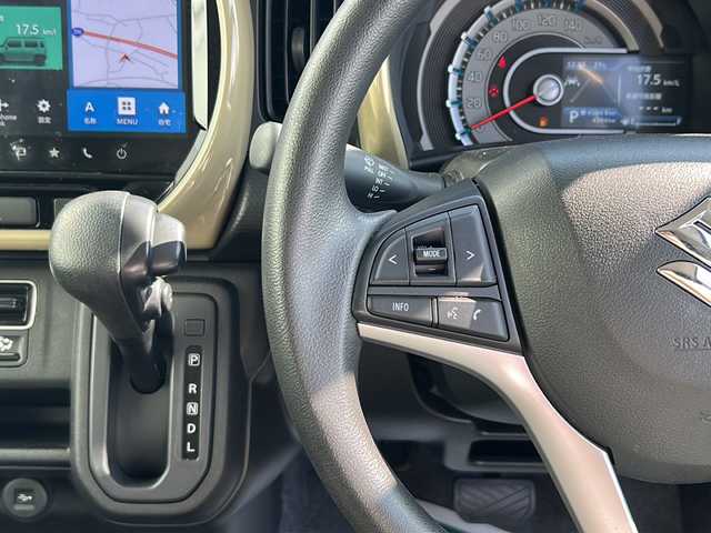 スズキ ハスラー HYBRID G 福岡県 2024(令6)年 0.4万km クールカーキパールメタリック/ソフトベージュメタリック 純正9インチナビ /（Bカメラ、TV、Bluetooth、CD、DVD、AM、FM、USB)/AppleCarPlay/AndroidAuto/全方位カメラ /レーダークルーズコントロール /シートヒーター /LEDヘッドライト /フルセグTV /車線逸脱警報 /ヘッドライトレベライザー/電格ミラー/ステアリングスイッチ