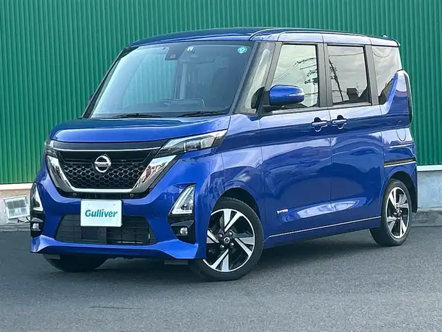 日産 ルークス HWS Gターボ プロパイロットED 宮城県 2020(令2)年 3.9万km アトランティックブルー 快適パックA/・プラズマクラスター付リアシーリングファン/・撥水加工シート/・パーソナルテーブル（後席）/・USBソケット（助手席シートバック）/・ロールサンシェード（リアドア）/＝＝＝/プロパイロット/インテリジェントエマージェンシーブレーキ/踏み間違い衝突防止アシスト/インテリジェントLI（車線逸脱防止支援システム）/LDW（車線逸脱警報）/インテリジェントFCW（前方衝突予測警報）/インテリジェントDA（ふらつき警報）/標識検知機能/インテリジェントアラウンドビューモニター/コーナーセンサー/ハンズフリーパワースライドドア（両側）/革巻きステアリング/ステアリングスイッチ/電動パーキングブレーキ/オートブレーキホールド/アダプティブLEDヘッドライト/フォグランプ/オートライト/スマートキー＆プッシュスタート/電動格納ミラー/純正15インチAW/純正フロアマット/W/サイド/カーテン/ニーエアバッグ