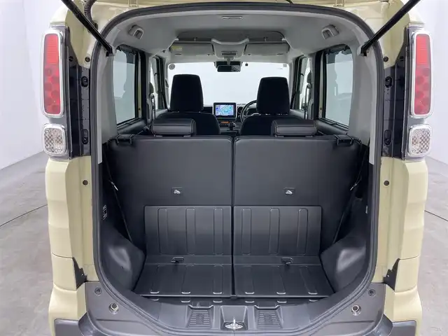 スズキ スペーシア ギア HYBRID XZターボ 岡山県 2021(令3)年 6.7万km シフォンアイボリーM 純正８インチナビ　(CN-RZ866)/【CD/DVD/BT/USB/フルセグ】/全方位カメラ　/両側電動スライド　/レーダークルーズコントロール　/ビルトインＥＴＣ　/シートヒーター　前席/ＬＥＤヘッドライト　/コーナーセンサー　後/オートハイビーム　/ルーフレール　/フォグランプ/禁煙車/アイドリングストップ/パドルシフト/純正フロアマット