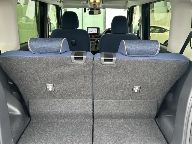 ダイハツ ムーヴ キャンバス セオリー G 香川県 2024(令6)年 0.7万km レーザーブルークリスタルシャイン 社外7インチSDナビ/→フルセグ/CD/DVD/Bluetooth/バックカメラ/スマートアシスト/・衝突警報/衝突回避支援ブレーキ/・ブレーキ制御付誤発進抑制機能/・車線逸脱警報/抑制機能/・ふらつき警報/・路側逸脱警報機能/・アダプティブドライビングビーム/・オートハイビーム/両側パワースライドドア/前席シートヒーター/LEDヘッドライト/LEDフォグランプ/電子パーキングブレーキ/オートブレーキホールド/ホッとカップホルダー/置きラクボックス/本革ステアリング/ステアリングリモコン/アイドリングストップ/プッシュスタート/スマートキー