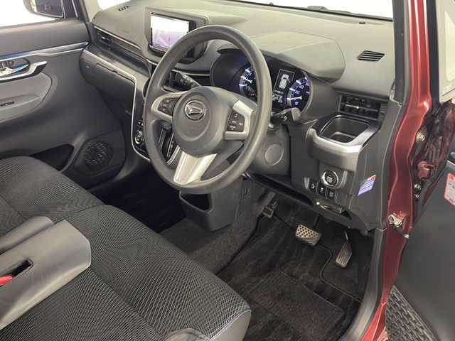 ダイハツ ムーヴ カスタム X ハイパー SA 宮崎県 2015(平27)年 6.7万km ファイアークォーツレッドM 社外ナビ(MDV-X701)/CD/DVD/AM/FM/SD/BT/衝突軽減ブレーキ/アイドリングストップ/ステアリングスイッチ/横滑り防止装置/電動格納ミラー/プッシュスターター/オートライト/純正フロアマット/純正サイドバイザー/純正アルミホイール/ETC