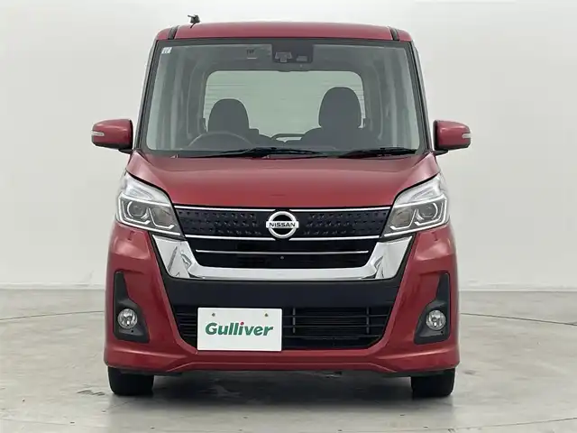 日産 デイズ ルークス ハイウェイスターX Gパッケージ 群馬県 2017(平29)年 4.9万km スパークリングレッドM 純正ナビ(MM317D-W)/AM/FM/CD/DVD/BT/フルセグ/社外フリップダウンモニター/アラウンドビューモニター/両側パワースライドドア/ETC/前方ドライブレコーダー/エマージェンシーブレーキ/踏み間違い衝突防止アシスト/アイドリングストップ/ハイビームアシスト/LEDヘッドライト/スマートキー/プッシュスタート