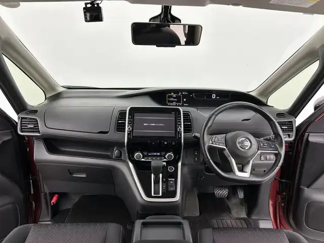 日産 セレナ ハイウェイスター G プロパイロットED 愛知県 2016(平28)年 5.9万km マルーンレッド 2トーン 純正９型ナビ/・CD/・DVD/・Bluetooth/・Blu-ray/後席モニター/全周囲カメラ/プロパイロット/両側パワースライドドア/パーキングアシスト/コーナーセンサー/衝突軽減ブレーキ/ふらつき警告/ABS/横滑り防止装置/ビルドインＥＴＣ/前後ドライブレコーダー/オートライト/LEDヘッドライト/パワーステアリング/パワーウィンドウ/純正アルミホイール/純正フロアマット/ダブルエアバック/サイドエアバック