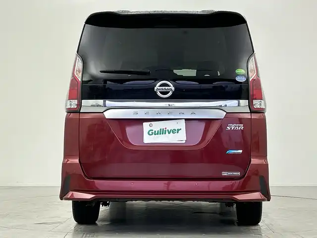 日産 セレナ ハイウェイスター G プロパイロットED 愛知県 2016(平28)年 5.9万km マルーンレッド 2トーン 純正９型ナビ/・CD/・DVD/・Bluetooth/・Blu-ray/後席モニター/全周囲カメラ/プロパイロット/両側パワースライドドア/パーキングアシスト/コーナーセンサー/衝突軽減ブレーキ/ふらつき警告/ABS/横滑り防止装置/ビルドインＥＴＣ/前後ドライブレコーダー/オートライト/LEDヘッドライト/パワーステアリング/パワーウィンドウ/純正アルミホイール/純正フロアマット/ダブルエアバック/サイドエアバック
