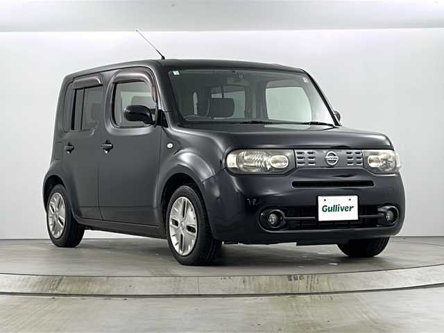 日産 キューブ 15X インディゴ+プラズマ 愛知県 2012(平24)年 10.1万km サファイアブラック 純正SDナビ【CD DVD SD　フルセグTV 品番：MM312D-W】/ビルトインETC /バックカメラ/スマートキー【スペア1本】/ヘッドライトレベライザー/純正フロアマット/純正ドアバイザー