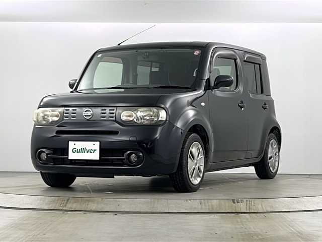 日産 キューブ 15X インディゴ+プラズマ 愛知県 2012(平24)年 10.1万km サファイアブラック 純正SDナビ【CD DVD SD　フルセグTV 品番：MM312D-W】/ビルトインETC /バックカメラ/スマートキー【スペア1本】/ヘッドライトレベライザー/純正フロアマット/純正ドアバイザー