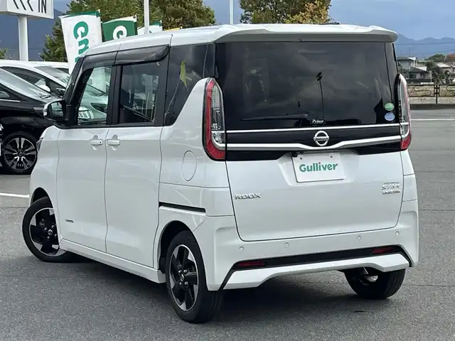 日産 ルークス HWS X プロパイロットED 奈良県 2021(令3)年 3.2万km ホワイトパール 純正9インチナビ（MM320D-L）/（フルセグ/BT/CD/DVD）/プロパイロット/全方位モニター/前後コーナーセンサー/衝突軽減システム/レーンキープアシスト/両側パワースライドドア/後席サンシェード/前方ドライブレコーダー/オートライト/LEDヘッドライト/ETC/純正14インチAW/スペアキーX1