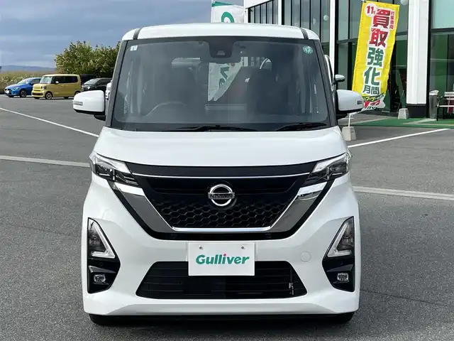 日産 ルークス HWS X プロパイロットED 奈良県 2021(令3)年 3.2万km ホワイトパール 純正9インチナビ（MM320D-L）/（フルセグ/BT/CD/DVD）/プロパイロット/全方位モニター/前後コーナーセンサー/衝突軽減システム/レーンキープアシスト/両側パワースライドドア/後席サンシェード/前方ドライブレコーダー/オートライト/LEDヘッドライト/ETC/純正14インチAW/スペアキーX1