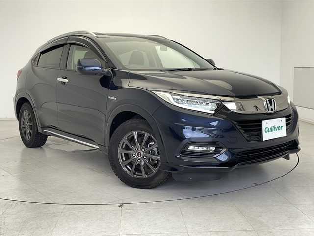 ホンダ ヴェゼル ハイブリッド Z ホンダセンシング 千葉県 2020(令2)年 4.4万km ミッドナイトブルービームM Honda SENSING/ルーフレール/プッシュスタート/パドルシフト/クルーズコントロール/純正ナビ(BT/CD)/ドライブレコーダー/ビルトインETC/バックカメラ/ハーフレザーシート/前席シートヒーター/LEDヘッドライト/LEDフォグランプ/純正フロアマット/純正ドアバイザー/純正１７インチアルミホイール車載
