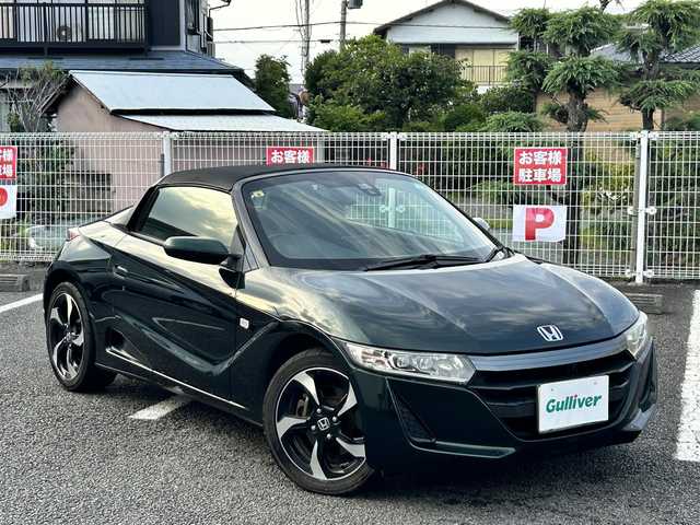 ホンダ Ｓ６６０ α 静岡県 2018(平30)年 8.6万km ブリティッシュグリーンP ユーザー買取車両/純正LEDヘッドライト/純正AW(F15/R16)/ハーフレザーシート/クルーズコントロール/スマートキー/6速MT/CTBA/横滑り防止装置/バックカメラ/USBポート/HDMI/ETC/Bluetooth