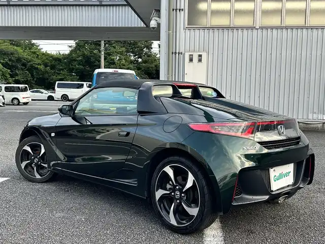 ホンダ Ｓ６６０ α 静岡県 2018(平30)年 8.6万km ブリティッシュグリーンP ユーザー買取車両/純正LEDヘッドライト/純正AW(F15/R16)/ハーフレザーシート/クルーズコントロール/スマートキー/6速MT/CTBA/横滑り防止装置/バックカメラ/USBポート/HDMI/ETC/Bluetooth