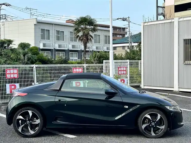 ホンダ Ｓ６６０ α 静岡県 2018(平30)年 8.6万km ブリティッシュグリーンP ユーザー買取車両/純正LEDヘッドライト/純正AW(F15/R16)/ハーフレザーシート/クルーズコントロール/スマートキー/6速MT/CTBA/横滑り防止装置/バックカメラ/USBポート/HDMI/ETC/Bluetooth