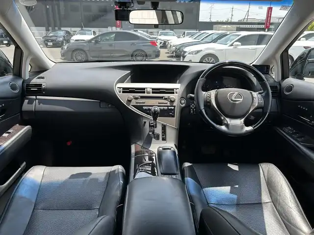 レクサス ＲＸ 270 バージョンL 岐阜県 2013(平25)年 7.4万km ブラック サンルーフ（OP）/黒本革シート/メモリ機能パワーシート/前席シートヒーター/シートクーラー/純正HDDナビ/（フルセグTV/CD/DVD/Bluetooth/AUX）/バックカメラ/サイドカメラ/クルーズコントロール/クリアランスソナー前後/電動リアゲート/ウッドコンビ本革巻きステアリング/ステアリングヒーター/LEDヘッドライト/オートライト/AC100V電源/純正19インチAW/純正フロアマット/純正ビルトインETC/前方ドライブレコーダー（HDR-352GH）/GPSレーダー探知機/スマートキー×2