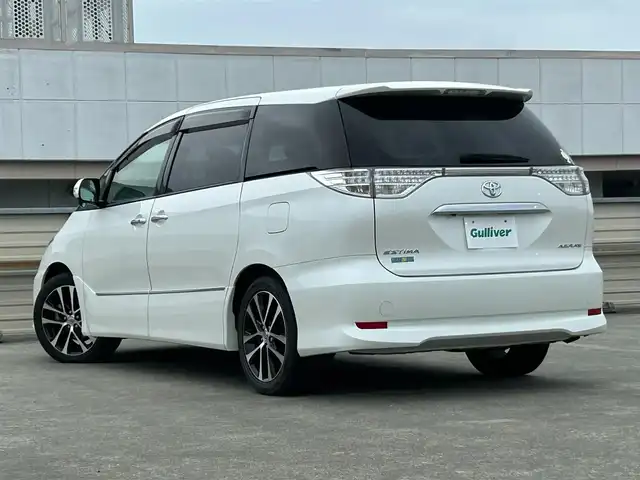 トヨタ エスティマ アエラス プレミアムエディション 静岡県 2014(平26)年 4.2万km ホワイトパールクリスタルシャイン 純正ナビ/フリップダウンモニター/バックカメラ/純正ビルトインETC/クルーズコントロール/両側パワースライドドア/純正18AW　/オートライト　/HIDライト　/スマートキー　/フルセグTV/Bluetooth/ABS/パワーシートD＋N