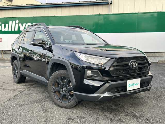 トヨタ ＲＡＶ４ アドベンチャー オフロードPKG 福島県 2021(令3)年 5.9万km アティチュードブラックマイカ /4WD//衝突軽減ブレーキ//社外SDナビ/（CD/FM/Bluetooth）//フルセグTV//バックカメラ//コーナーセンサー//横滑り防止装置//レーンキープアシスト//ETC//パワーシート//LEDヘッドライト//オートライト//フロアマット//純正18インチAW//取扱説明書
