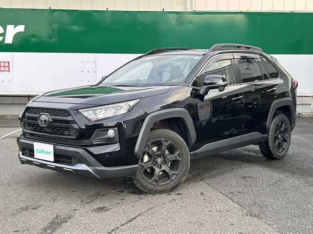 トヨタ ＲＡＶ４ アドベンチャー オフロードPKG 福島県 2021(令3)年 5.9万km アティチュードブラックマイカ /4WD//衝突軽減ブレーキ//社外SDナビ/（CD/FM/Bluetooth）//フルセグTV//バックカメラ//コーナーセンサー//横滑り防止装置//レーンキープアシスト//ETC//パワーシート//LEDヘッドライト//オートライト//フロアマット//純正18インチAW//取扱説明書