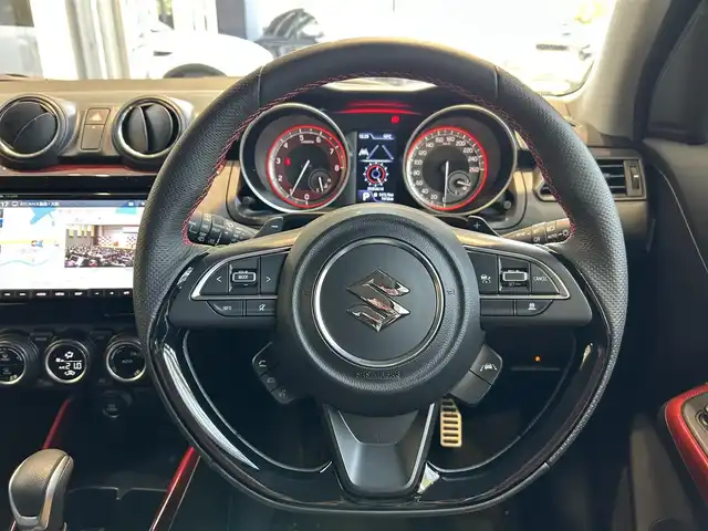 スズキ スイフト スポーツ 大分県 2023(令5)年 0.8万km スピーディーブルーメタリック/ブラック2トーンルーフ パナソニックナビ/360度カメラ/TV/ACC/ブラインドスポット/クリアランスソナー/Dシートヒーター/パドルシフト/純正17インチAW/ETC/ドラレコ