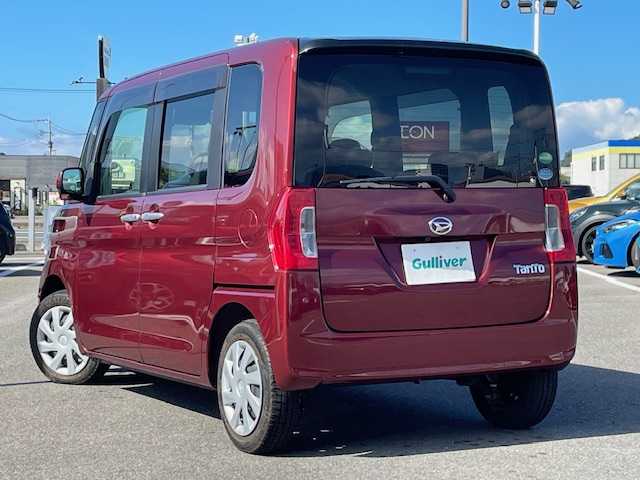 ダイハツ タント X ターボ SAⅢ 長崎県 2016(平28)年 4.1万km ファイアークォーツレッドM 純正SDナビ/CD/DVD/BT/フルセグTV/バックカメラ/左側パワースライドドア/スマートアシストIII/D席シートヒーター/オートマチックハイビーム/LEDヘッドライト/ナビ連動ドライブレコーダー/フォグランプ/ステアリングスイッチ/ETC