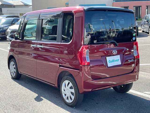 ダイハツ タント X ターボ SAⅢ 長崎県 2016(平28)年 4.1万km ファイアークォーツレッドM 純正SDナビ/CD/DVD/BT/フルセグTV/バックカメラ/左側パワースライドドア/スマートアシストIII/D席シートヒーター/オートマチックハイビーム/LEDヘッドライト/ナビ連動ドライブレコーダー/フォグランプ/ステアリングスイッチ/ETC