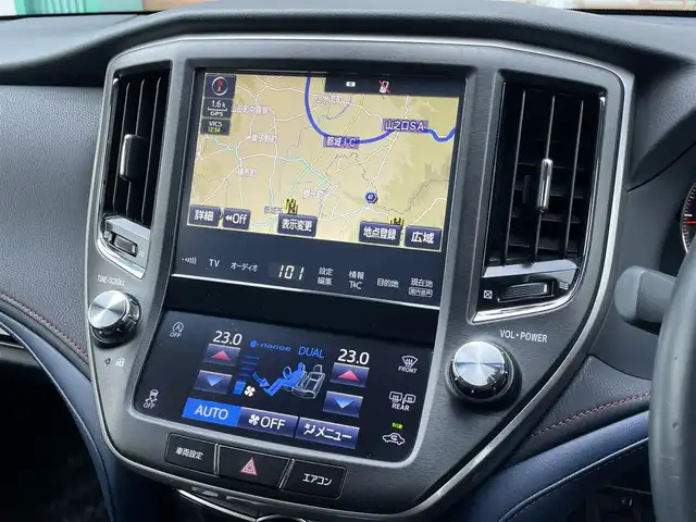 トヨタ クラウン アスリート S-T 宮崎県 2017(平29)年 5.9万km ホワイトパールクリスタルシャイン 前後純正ＯＰスパッツ/HDDナビ/フルセグテレビ/バックカメラ/アイドリングストップ/ウィンカーミラー/クルーズコントロール/プッシュスタート/ETC/LEDライト/レダークルーズ