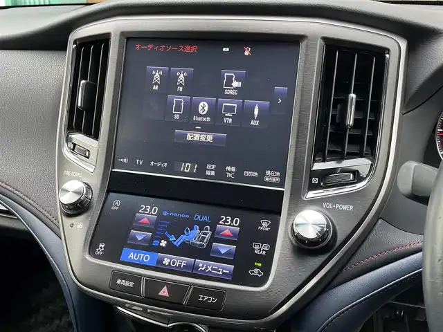 トヨタ クラウン アスリート S-T 宮崎県 2017(平29)年 5.9万km ホワイトパールクリスタルシャイン 前後純正ＯＰスパッツ/HDDナビ/フルセグテレビ/バックカメラ/アイドリングストップ/ウィンカーミラー/クルーズコントロール/プッシュスタート/ETC/LEDライト/レダークルーズ