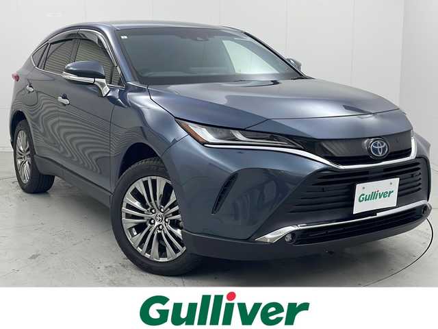 トヨタ ハリアー ハイブリッド Z レザーパッケージ 茨城県 2021(令3)年 2.4万km スレートグレーメタリック 純正ナビ/フルセグ視聴可/Bluetooth接続/ETC2.0/ドラレコ/スペアキー/USB入力端子/電動リアゲート/バックカメラ/ステアリングヒーター/シートヒーター（D＋N席）/エアシート（D＋N席）/パワーシート（D＋N席）/オートマチックハイビーム/純正フロアマット/純正AW