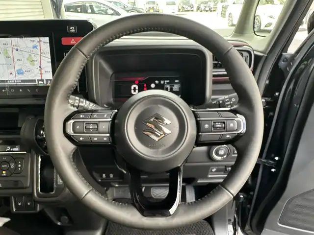 スズキ スペーシア カスタム HYBRID XS 滋賀県 2023(令5)年 0.1千km ブルーイッシュブラックパール3 純正9インチメモリーナビ/【Bluetooth/フルセグTV/CD/DVD//AppleCarPlay/AndroidAuto】/全方位モニター/両側パワースライドドア/スズキセーフティサポート/・デュアルセンサーブレーキサポート２/・誤発進抑制機能/・低速時ブレーキサポート/・車線逸脱警報機能/・車線維持支援機能/・アダプティブクルーズコントロール/・標識認識機能/・車線逸脱抑制機能/・ふらつき警報機能/・発進お知らせ機能/・ハイビームアシスト/LEDヘッドランプ/ヘッドアップディスプレイ/ハーフレザー/シートヒーター/ステアリングヒーター/オットマン