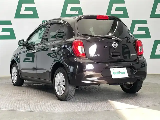 日産 マーチ ボレロ 鹿児島県 2021(令3)年 5.6万km ナイトベールパープル 禁煙車　/純正ナビ　/(フルセグＴＶ/Ｂｌｕｅｔｏｏｔｈ)　/バックカメラ　/衝突軽減　/前後コーナーセンサー　/ＥＴＣ　/レーンキープアシスト　/純正アルミホイール　/電格ミラー　/ヘッドライトレベライザー　/スマートキー/プッシュスタート