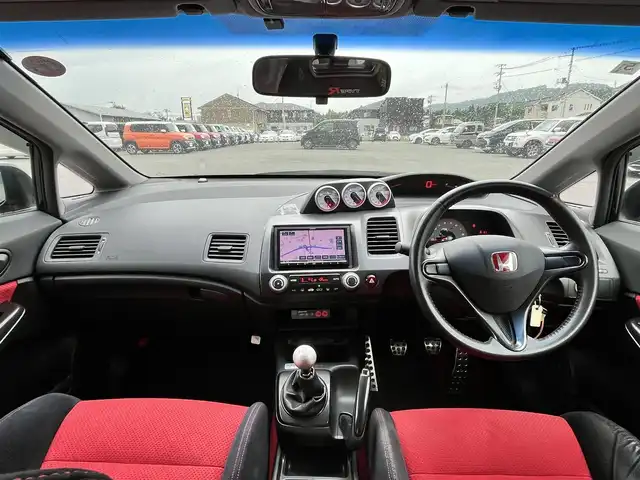 ホンダ シビック タイプR 岩手県 2008(平20)年 9.6万km クリスタルブラックパール 社外7型SDナビ/フルセグTV/バックカメラ/ETC/HIDヘッドライト/キーレスキー/プッシュスタート/電動格納ミラー/純正18インチAW/純正18インチAWスタッドレスタイヤ車載/純正フロアマット/純正ドアバイザー/保証書/取扱説明書