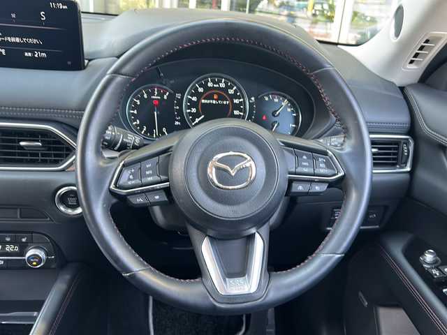 マツダ ＣＸ－５ 20S ブラックトーンED 静岡県 2021(令3)年 2.5万km ディープクリスタルブルーマイカ アイアクティブセンス/・スマートブレーキサポート/・アクティブクルーズコントロール/・レーンキープサポート/・車間認知システム/・ドライバーアテンションアラート/・ロードサインアシスト/純正メーカーナビ/・フルセグTV/・Bluetooth/ラジオ/スマートフォン連携/主要装備/・全方位カメラ/・BOSEサウンドシステム/・ハーフレザーシート/・パワーシート/・ヘッドアップディスプレイ/・ドライブレコーダー/・置くだけ充電/・オートホールド