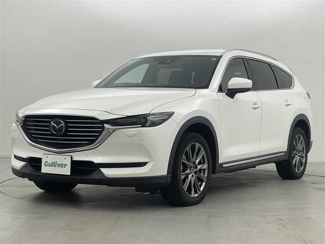 マツダ ＣＸ－８ XD Lパッケージ 群馬県 2019(平31)年 5.5万km スノーフレイクホワイトパールマイカ 4WD/本革シート/前席シートベンチレーション/前席パワーシート /シートポジションメモリー/前席＋後席左右シートヒーター/ステアリングヒーター/純正10.25インチSDナビ/CD/DVD/Bluetooth/USB/AUX/フルセグTV/360°ビューモニター/BOSEサウンド/HUD/ETC/ドライブレコーダー/衝突被害軽減ブレーキ/アダプテイブクルーズコントロール/LEDヘッドライト/オートライト /フォグランプ /前後コーナーセンサー/スマートキー/プッシュスタート/純正19インチAW