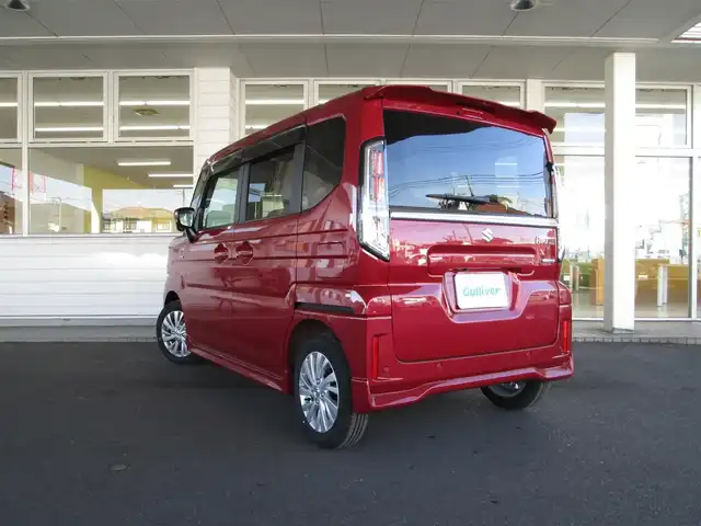 スズキ スペーシア カスタム HYBRID GS 鹿児島県 2024(令6)年 0.2万km フェニックスレッドパール ワンオーナー/純正8型メモリナビ、フルセグTV/バックカメラ/純正オーディオ【DVD/CD/BT/SD/USB】/デュアルセンサーブレーキサポートII/片側パワースライドドア/LEDヘッドライト&LEDフォグランプ/ヘッドライトレベライザー/アダプティブクルーズコントロール/レーンキープアシスト/オートブレーキホールド/ナビ連動ステアリングスイッチ/運転席シートヒーター/前後コーナーセンサー/前後ドライブレコーダー/ビルトインETC/スペアキー/取扱説明書/ナビ取扱説明書/新車時保証書